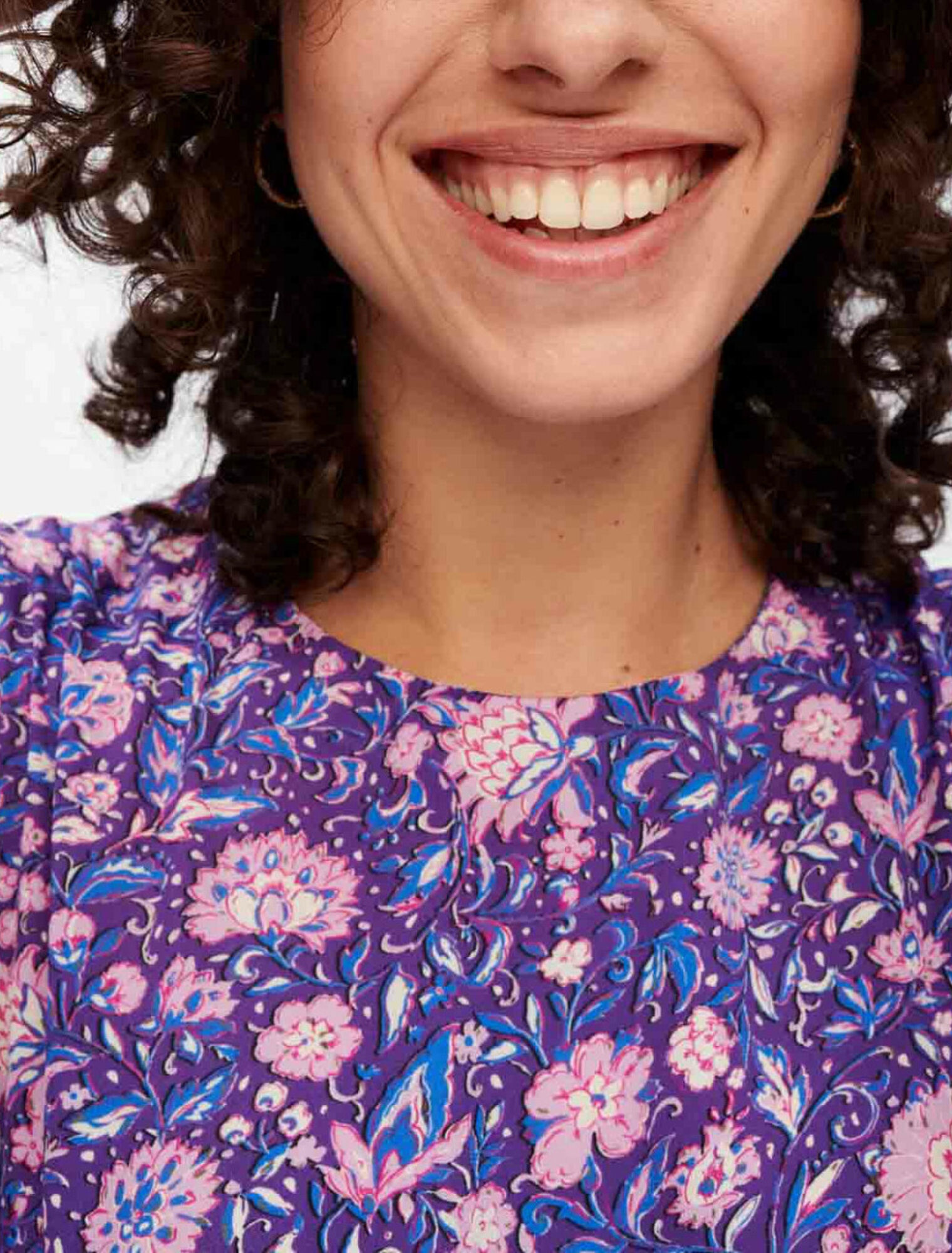 Vestido de viscosa estampado Dahlia