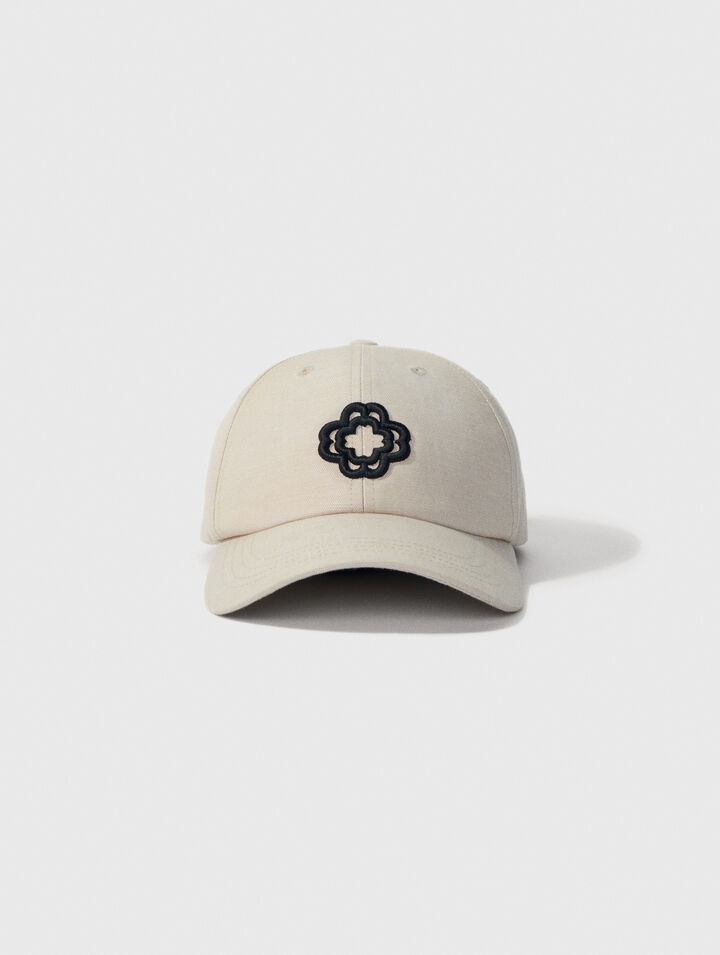 Gorra de lino y algodón