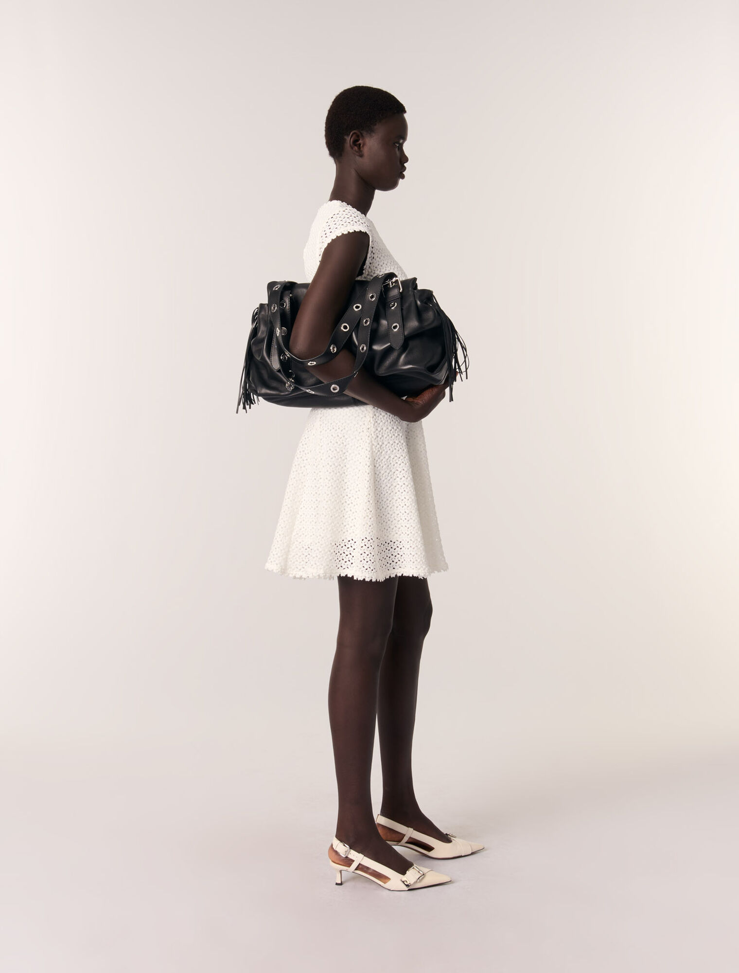 Bolso Miss M XL de cuero liso