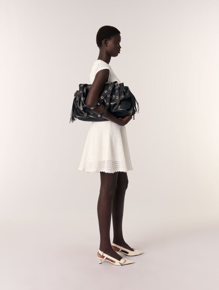 Bolso Miss M XL de cuero liso