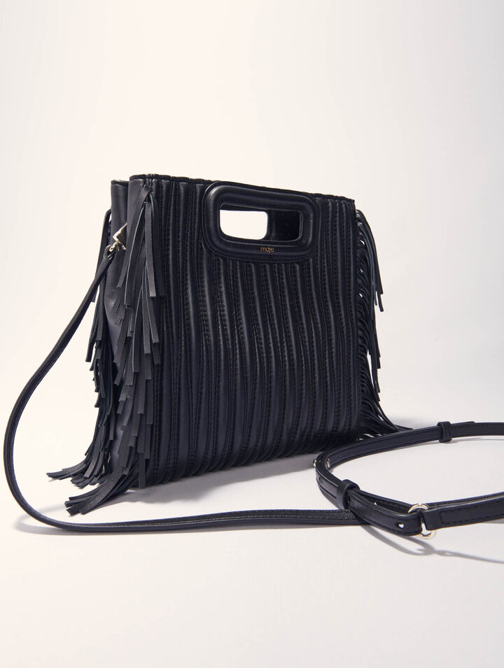 Bolso M de piel acolchado