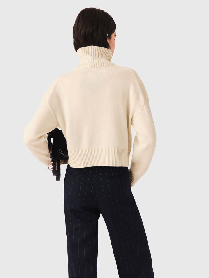 Jersey de cuello alto de cachemir