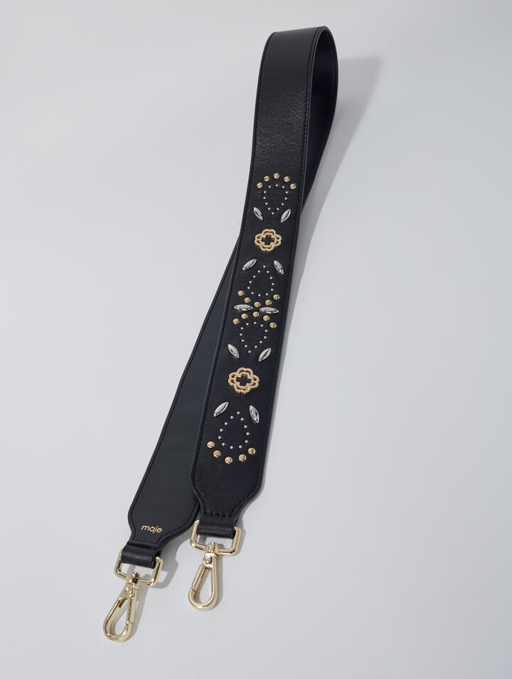 Bandolera de cuero con tachuelas