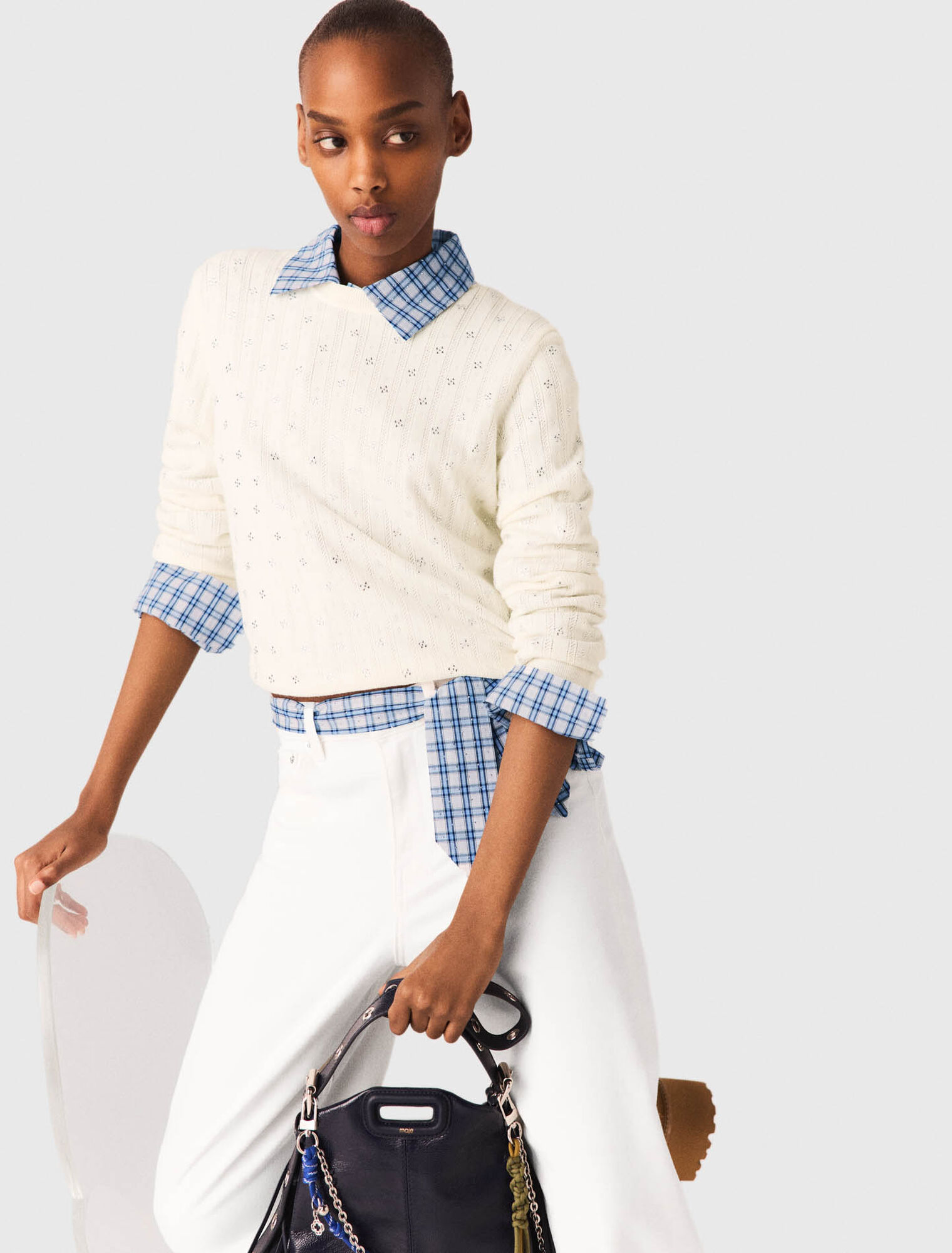 C&aacute;rdigan con strass delantero