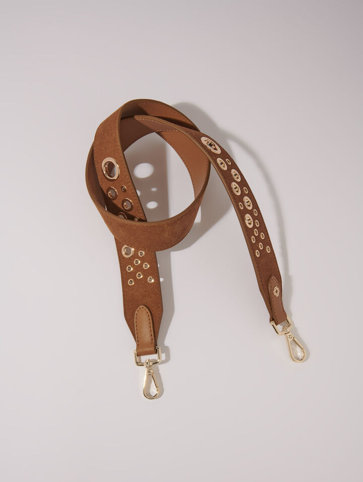 Bandolera de ante con tachuelas