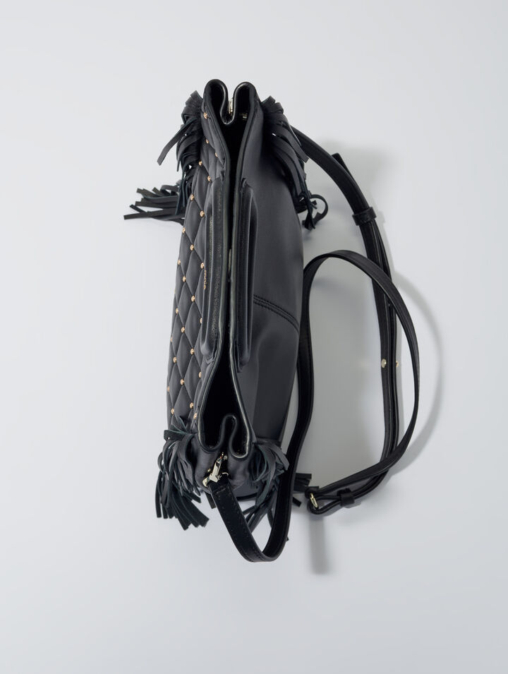 Bolso M acolchado con tachuelas