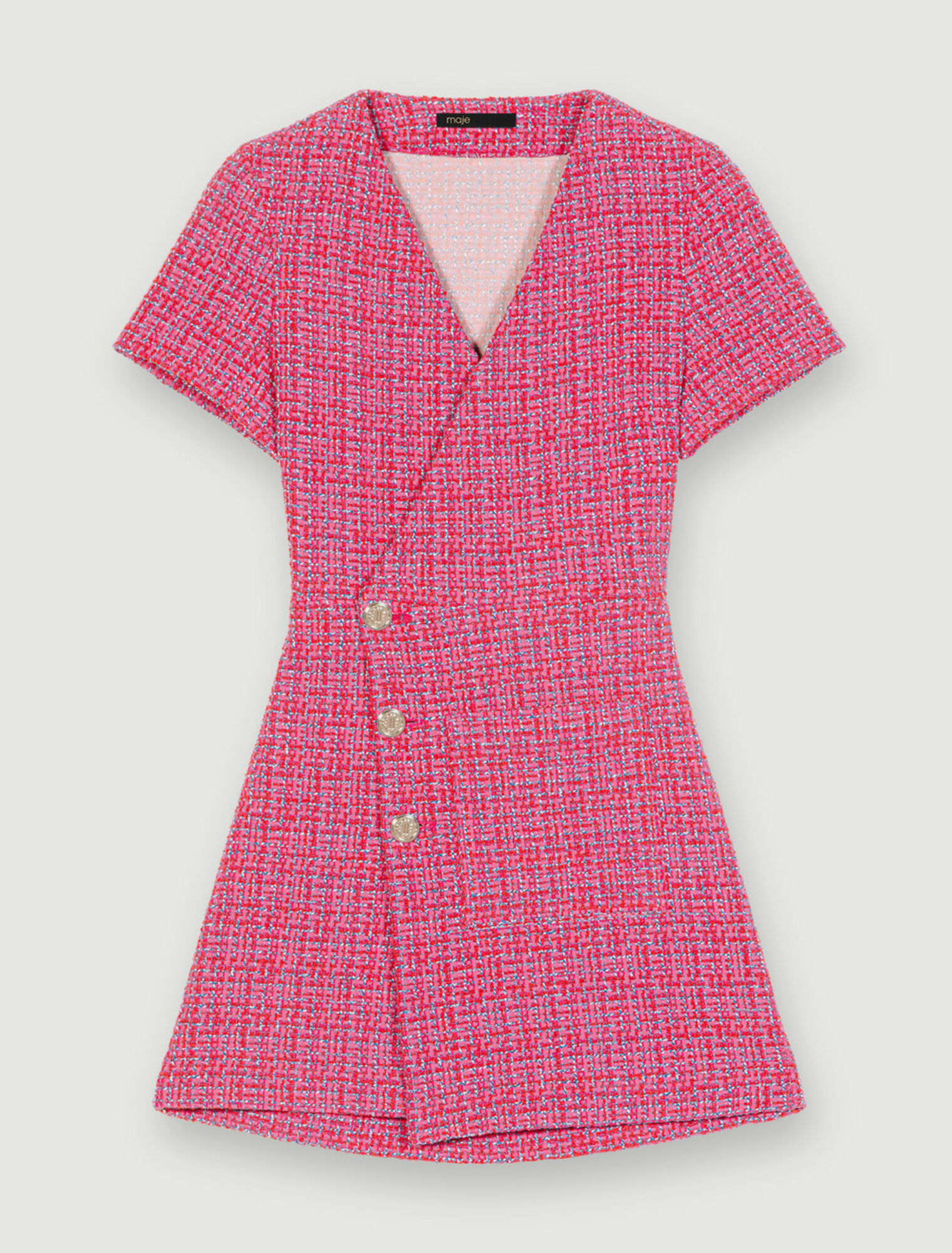 Vestido corto con espalda abierta