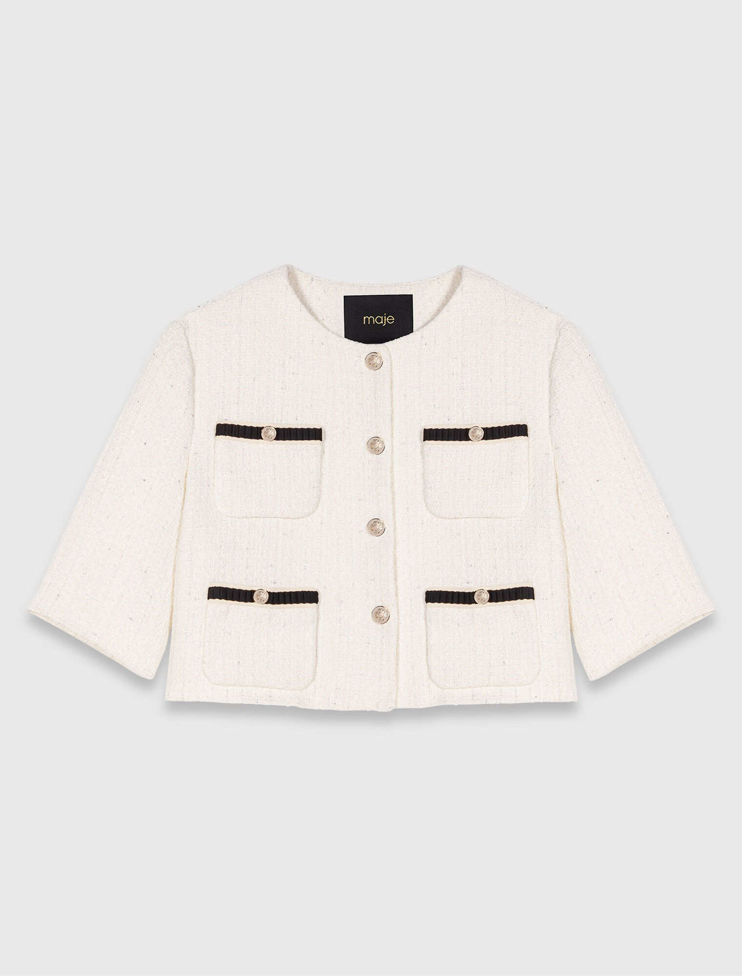 Chaqueta corta de tweed