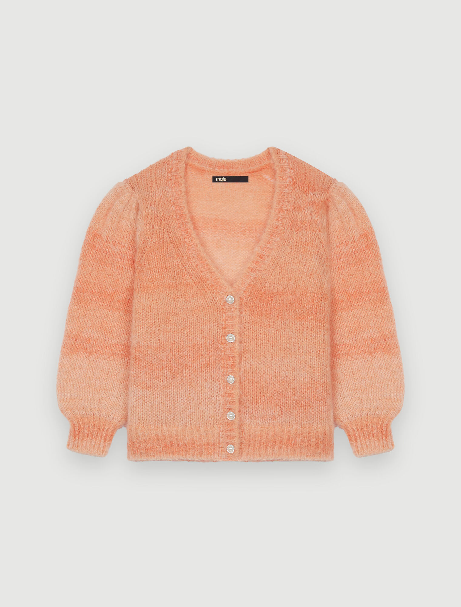 Chaqueta de mohair estampada