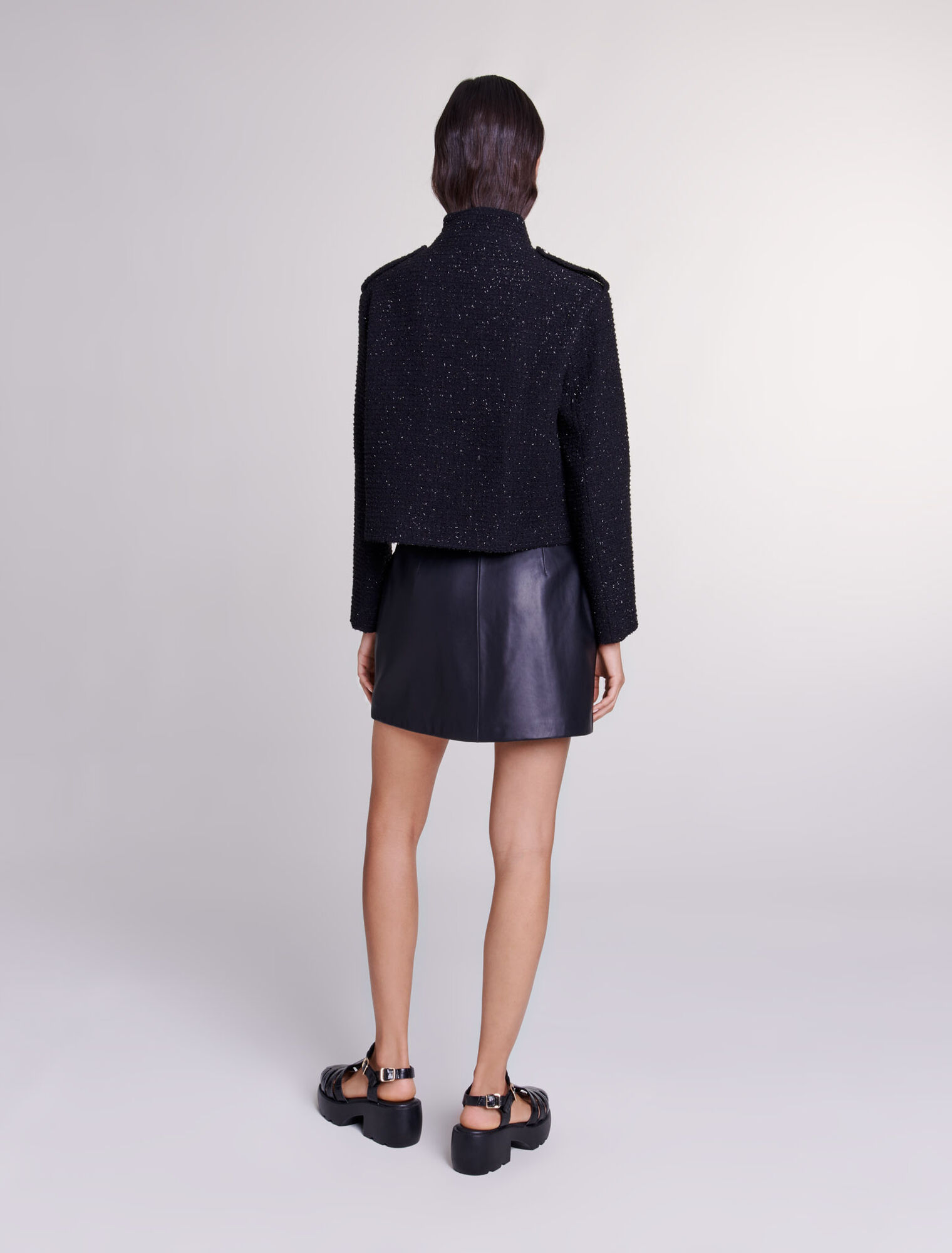 Chaqueta corta de tweed