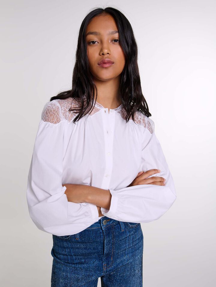 Camisa con encaje