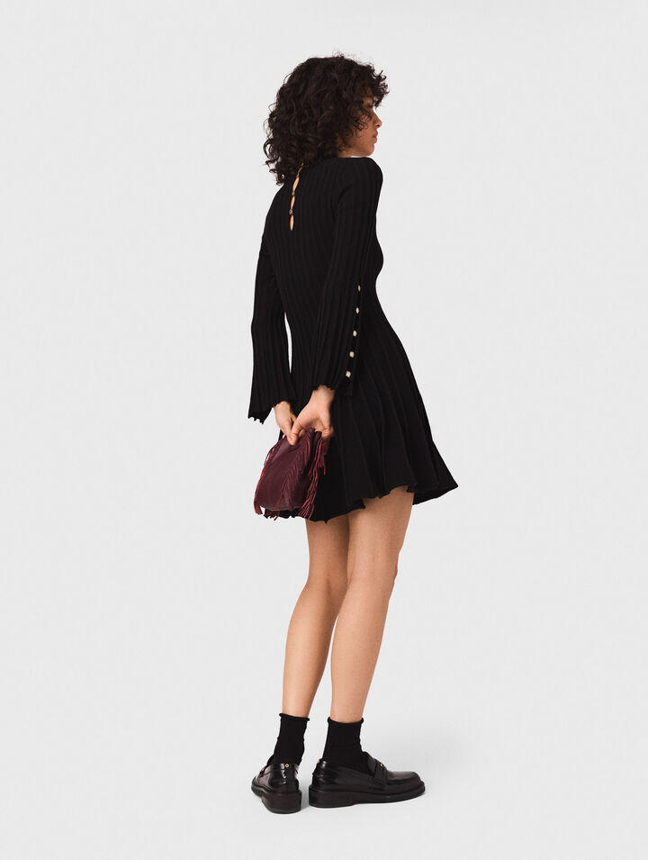 Vestido corto de punto