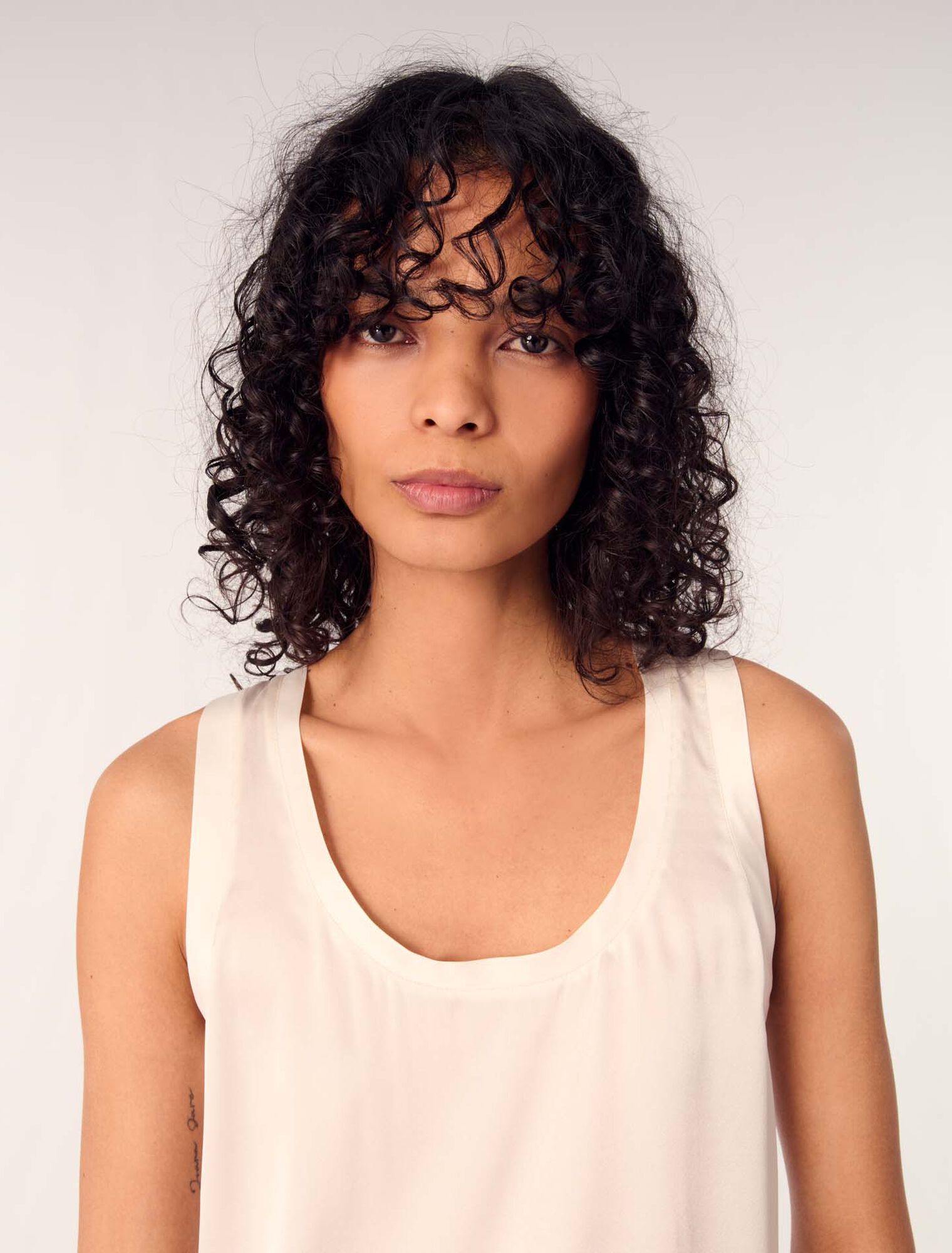 Camiseta de tirantes de seda