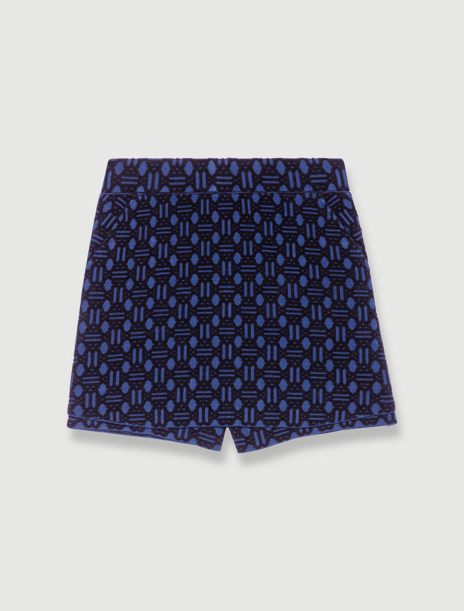 Pantalón corto de terciopelo jacquard