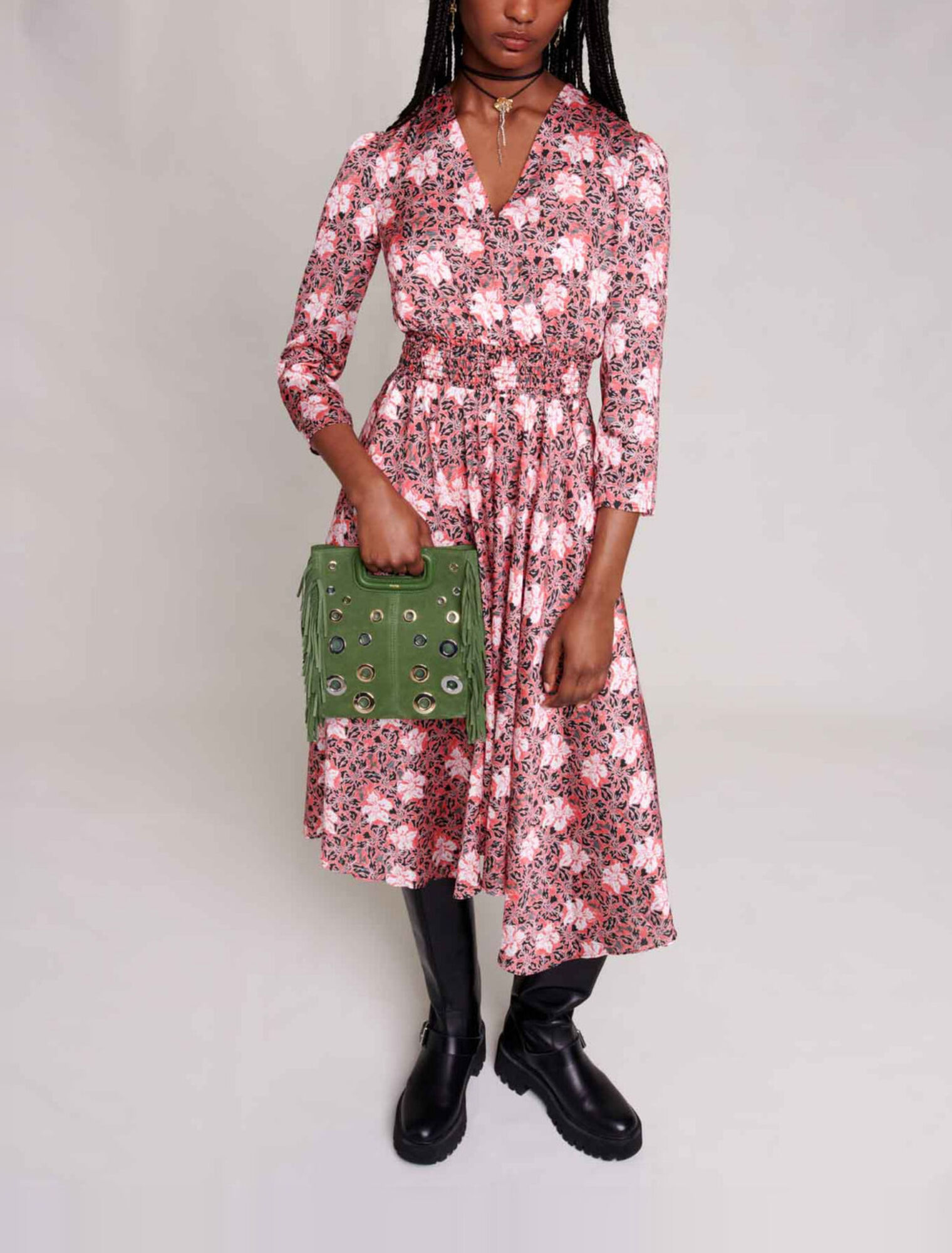 vestido largo floral
