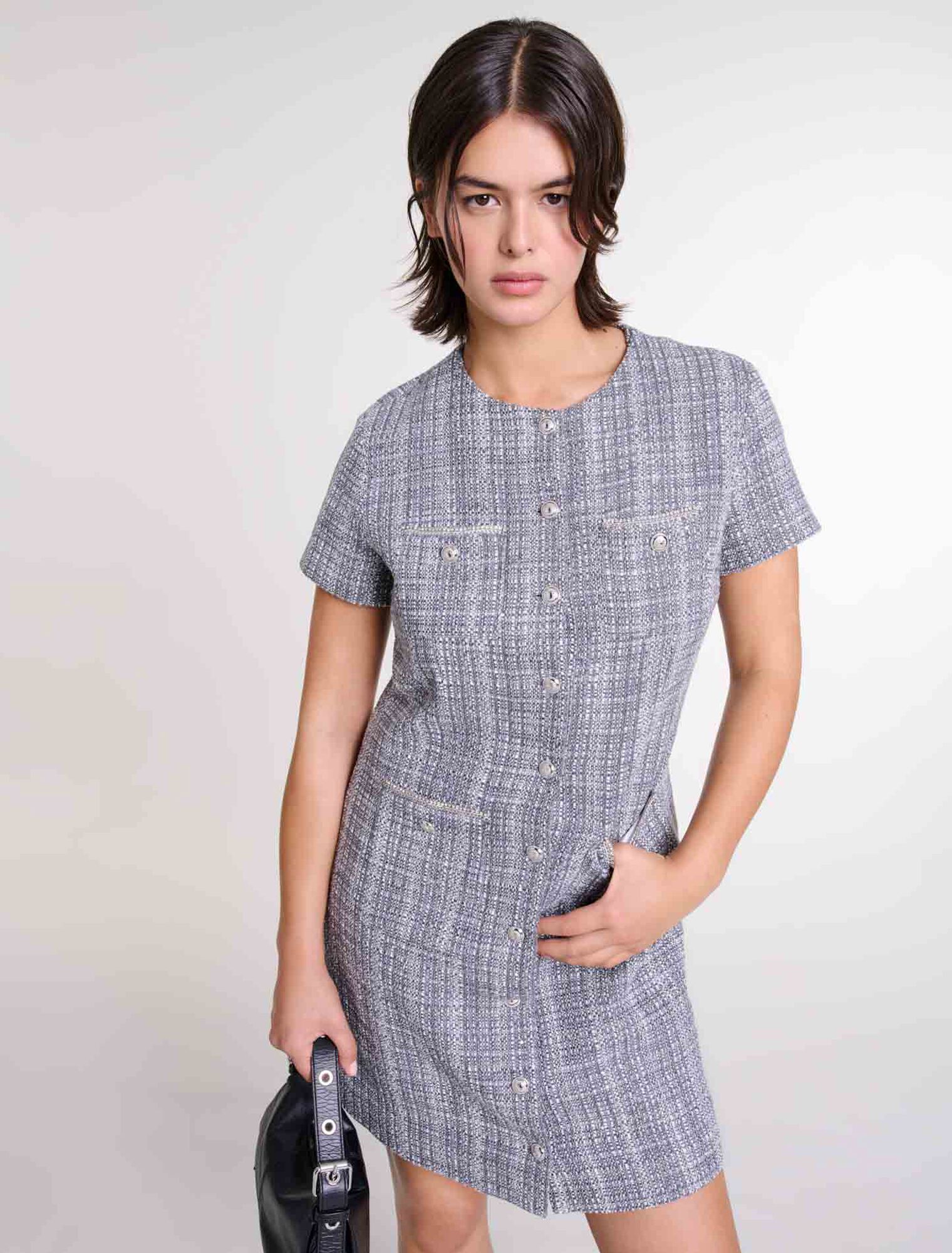 Vestido de tweed