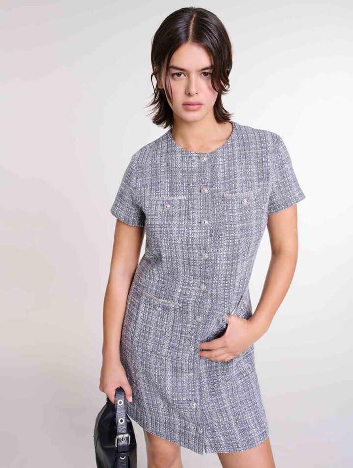 Vestido de tweed