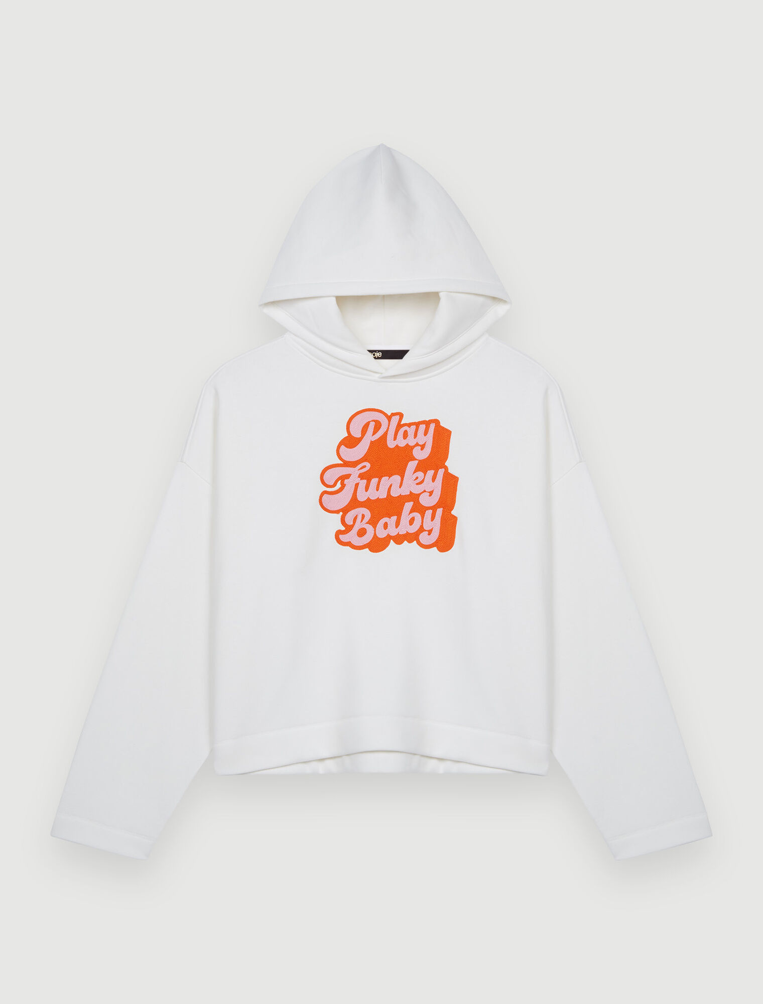 Sudadera con bordado de los 70