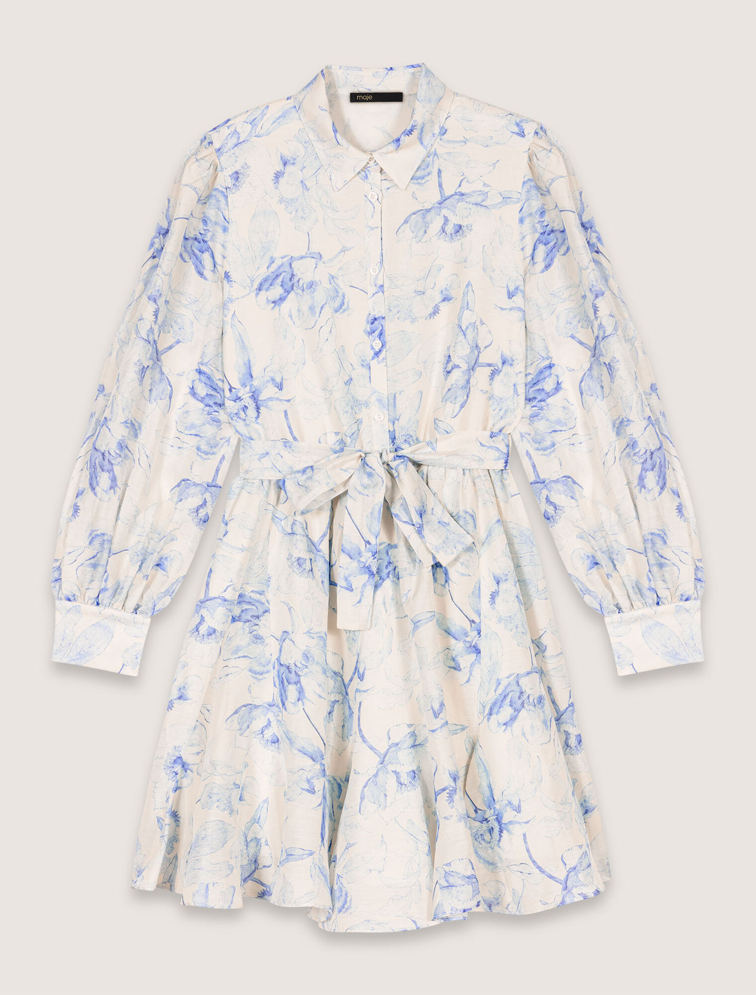Vestido camisero estampado