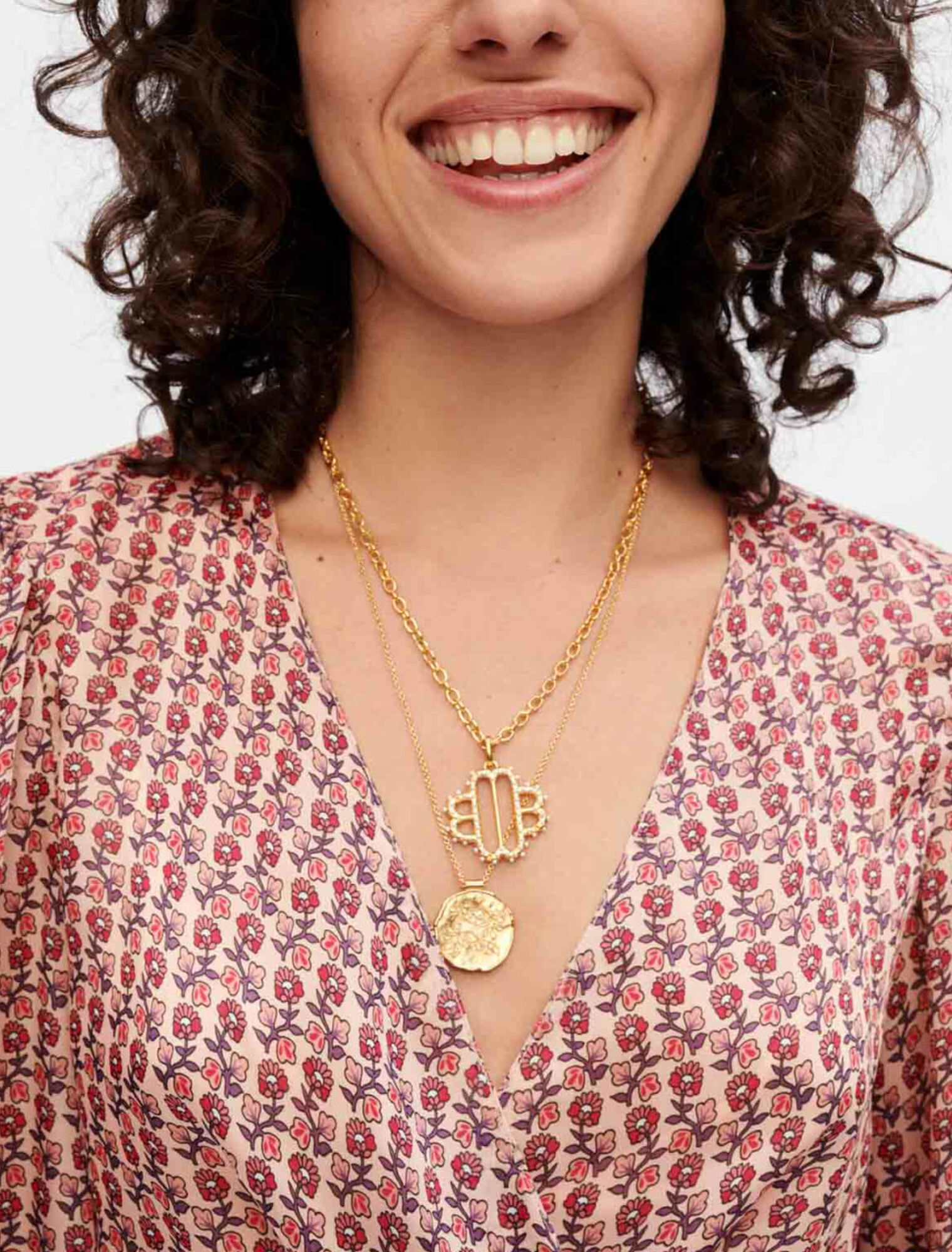 Vestido drapeado de satén estampado