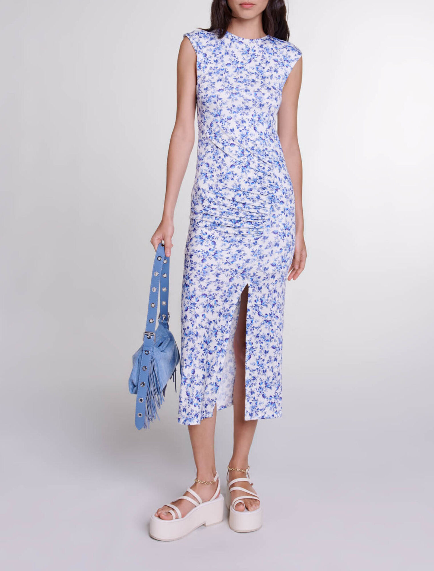 Vestido largo estampado