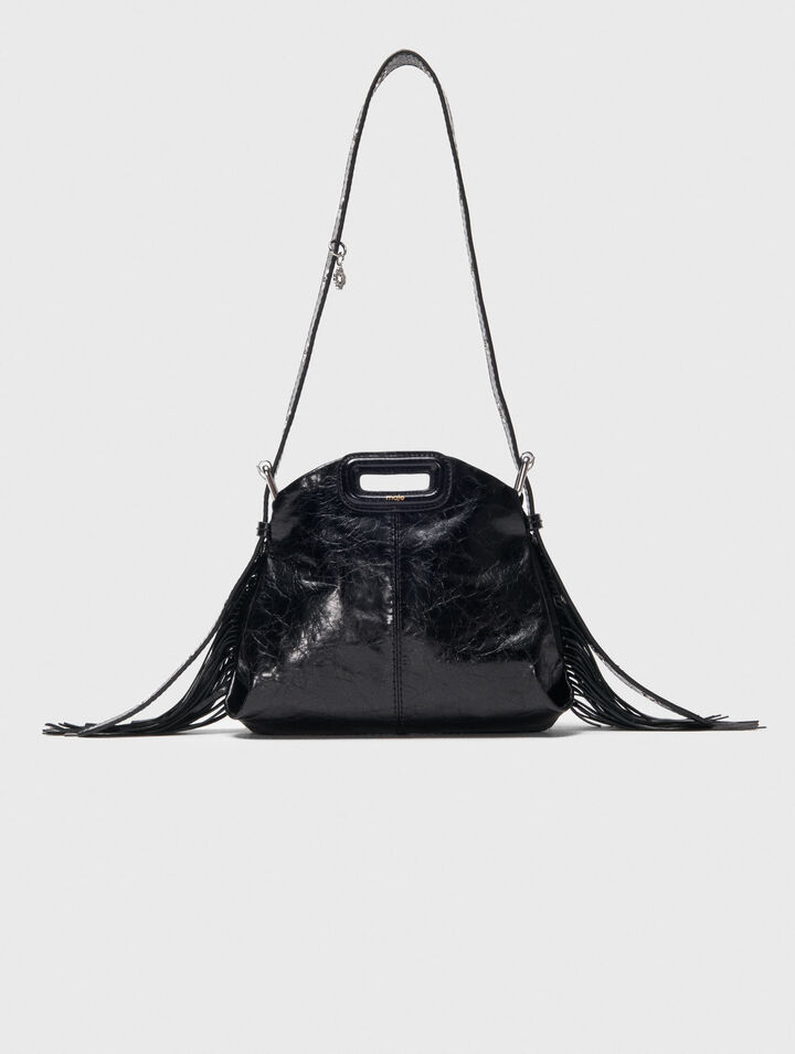 Bolso Miss M mini de cuero desgastado