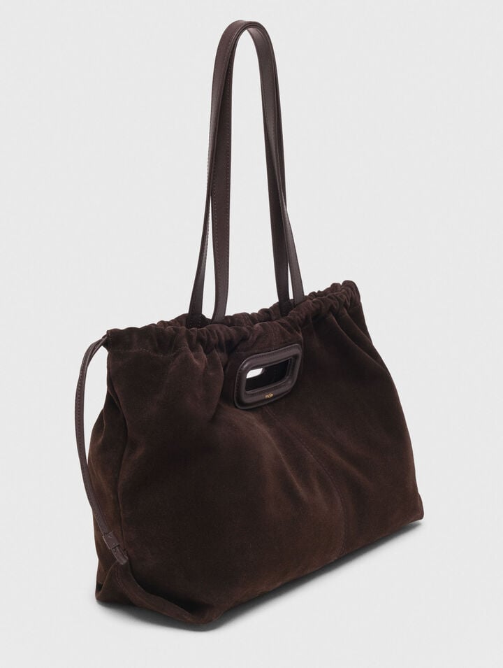 Bolso M tote de piel serraje