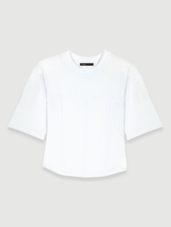Camiseta efecto corsé