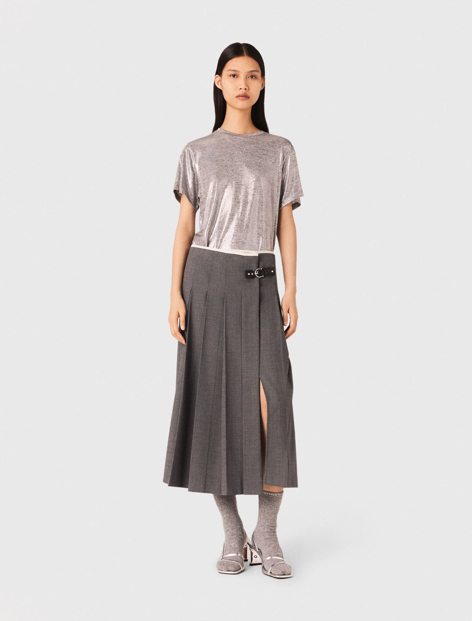 Camiseta de lamé