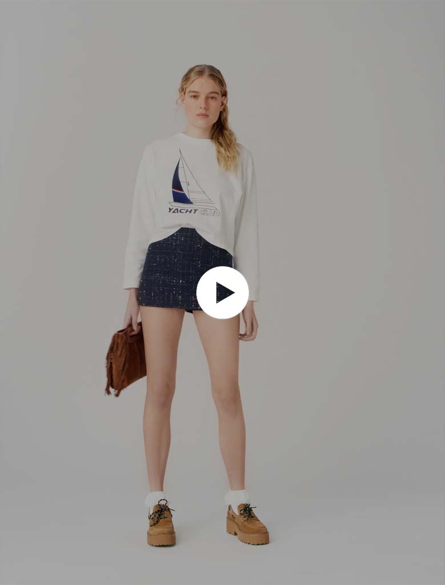 Camiseta con estampado de barco