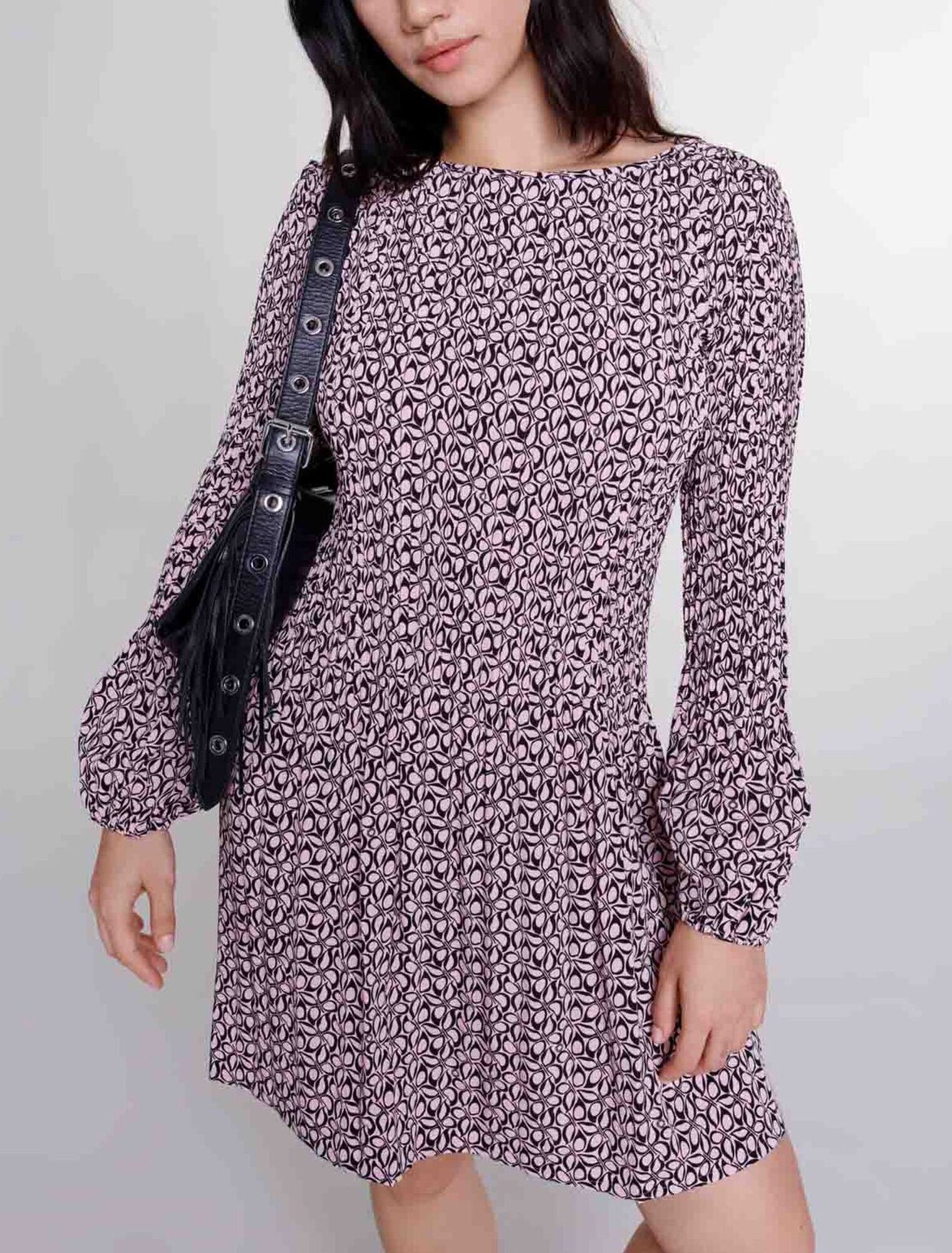 Vestido corto con estampado