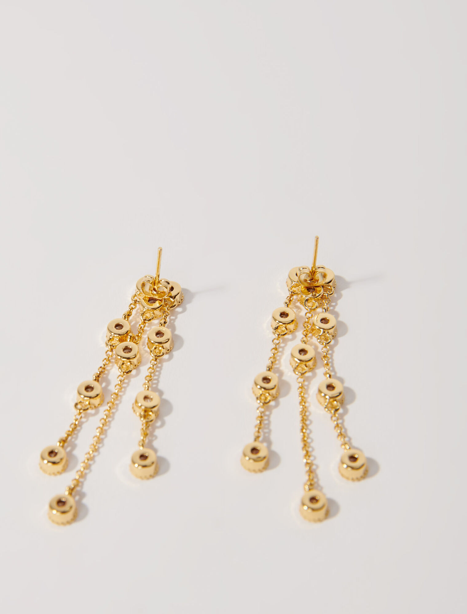 Pendientes de latón reciclado dorado