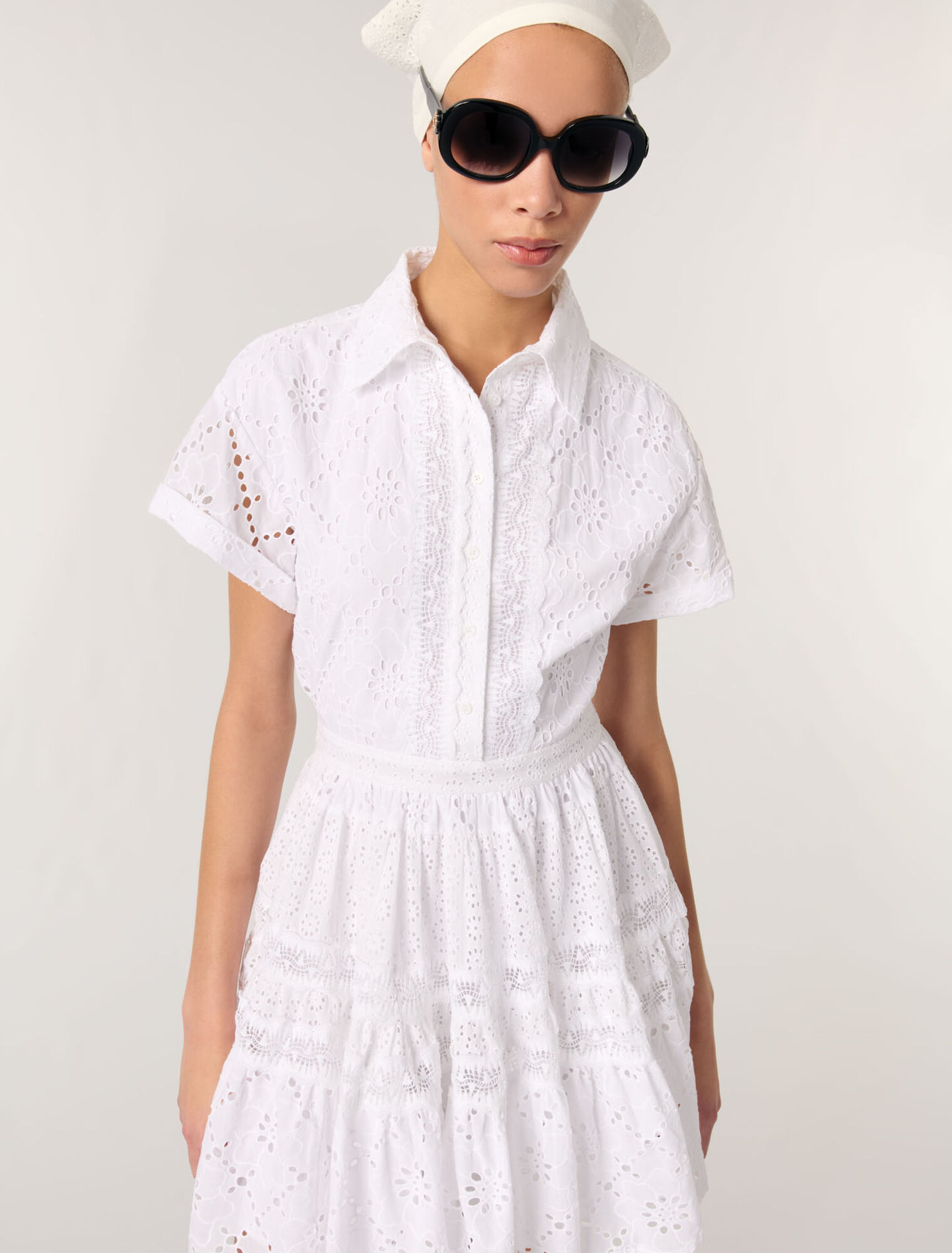 Vestido babydoll bordado