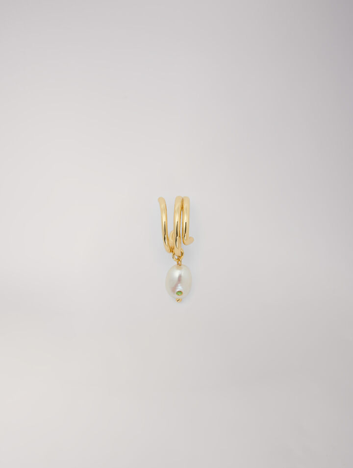 Pendientes adornados con abalorio