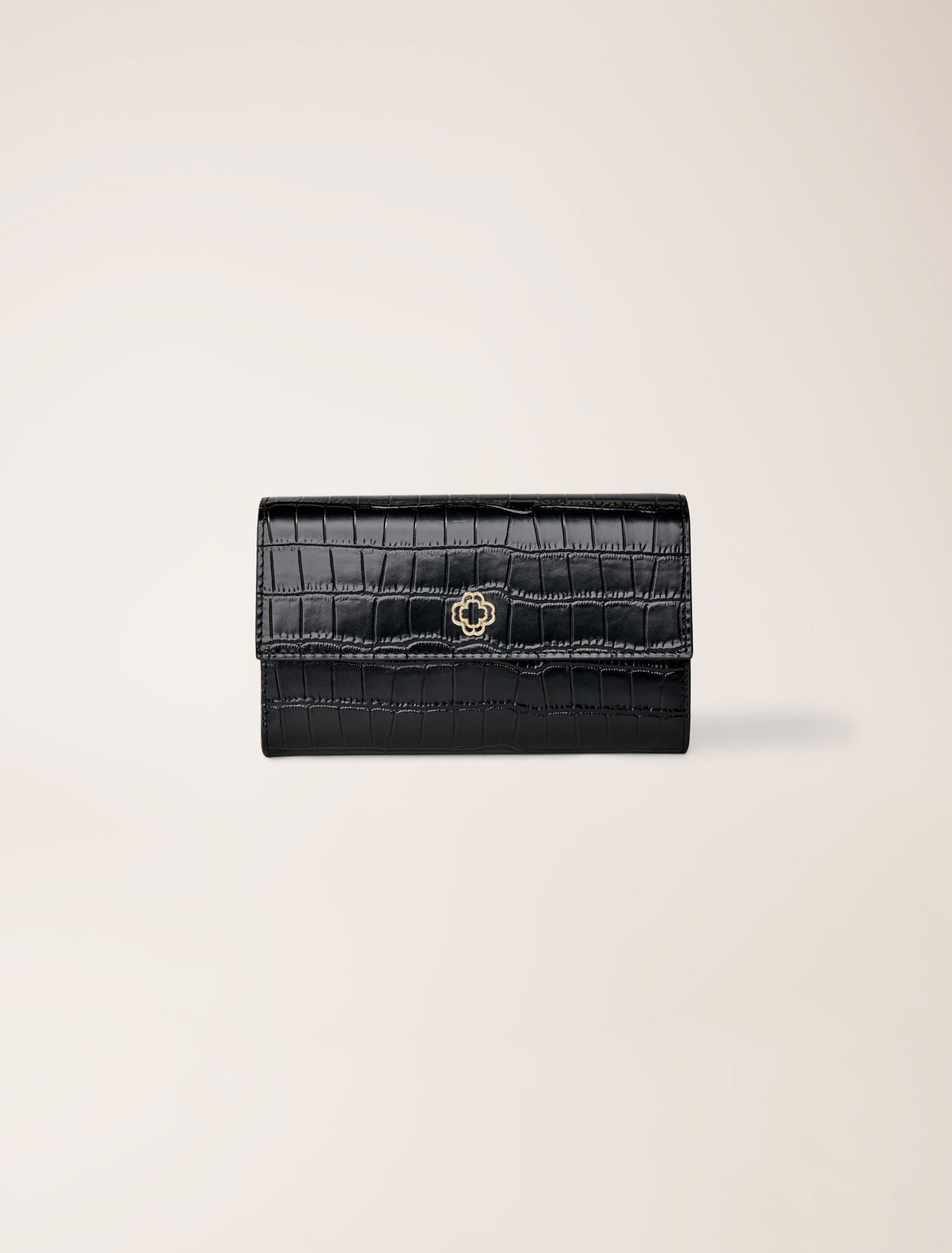 Bolso en cuero repujado de cocodrilo