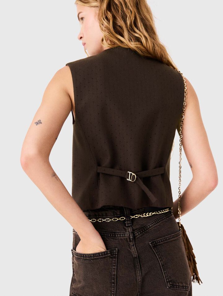 Chaleco sastre con strass