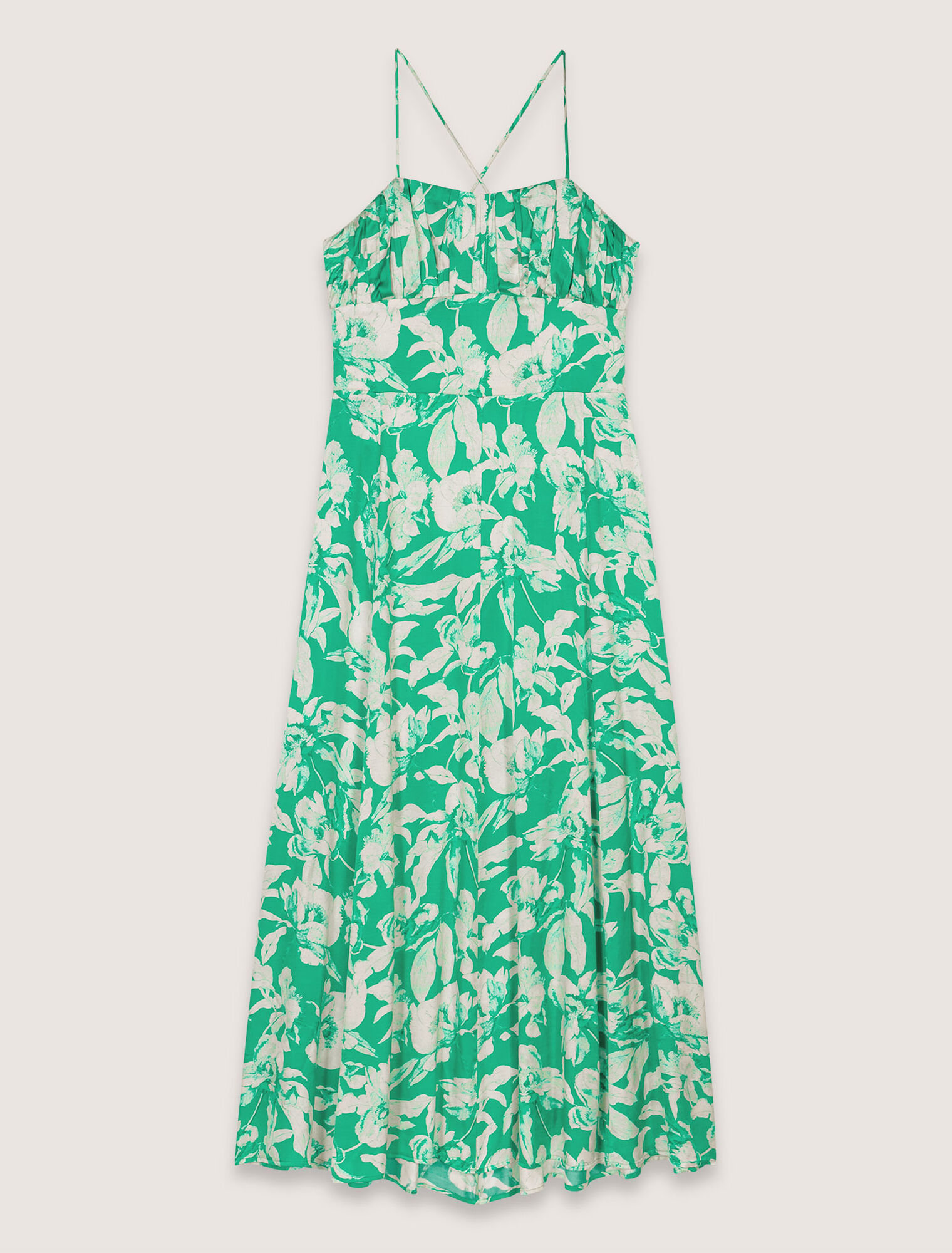 Vestido largo estampado