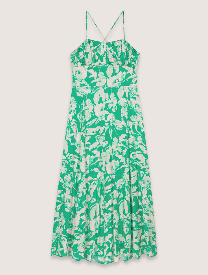 Vestido largo estampado