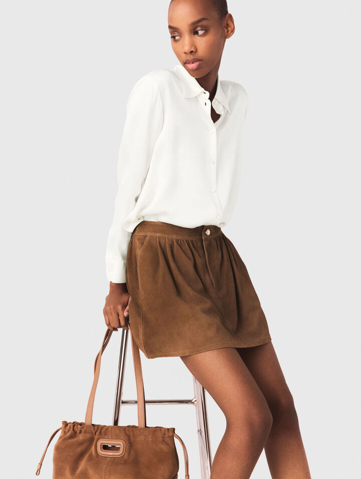 Camisa blanca de seda