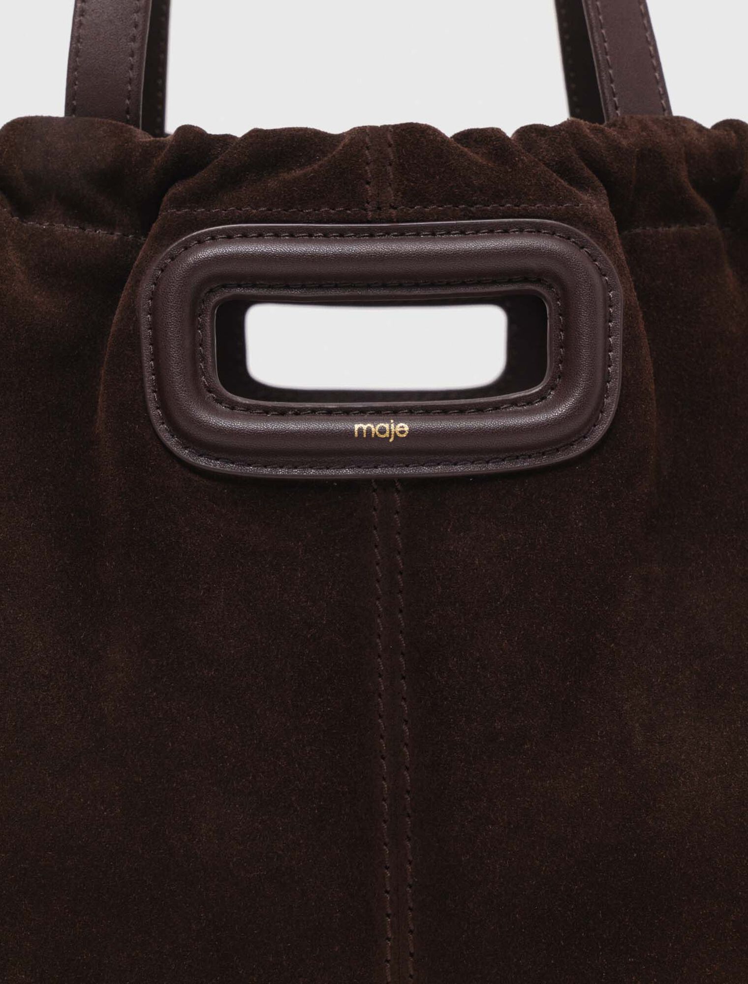 Bolso M tote de piel serraje