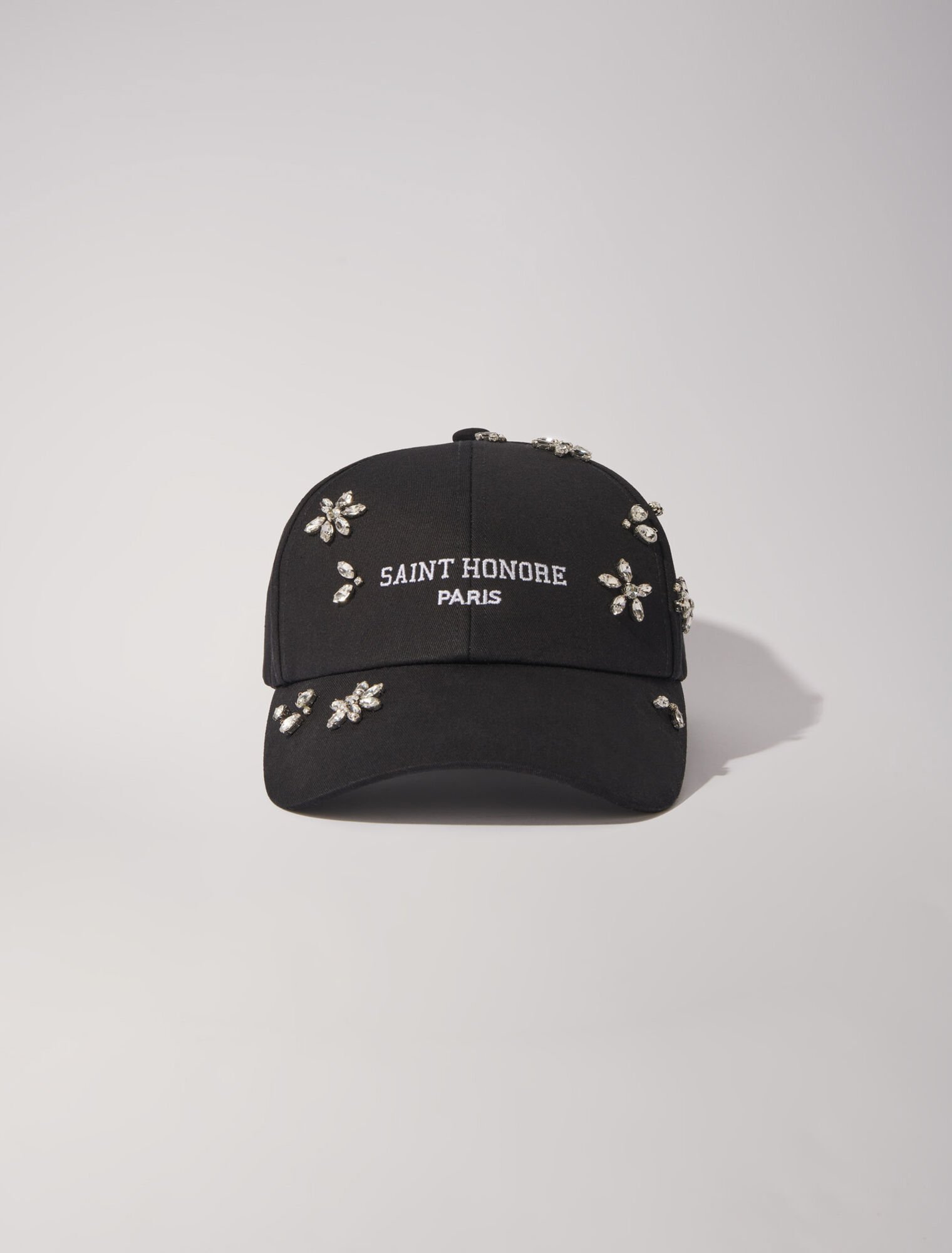 Gorra de algodón y strass
