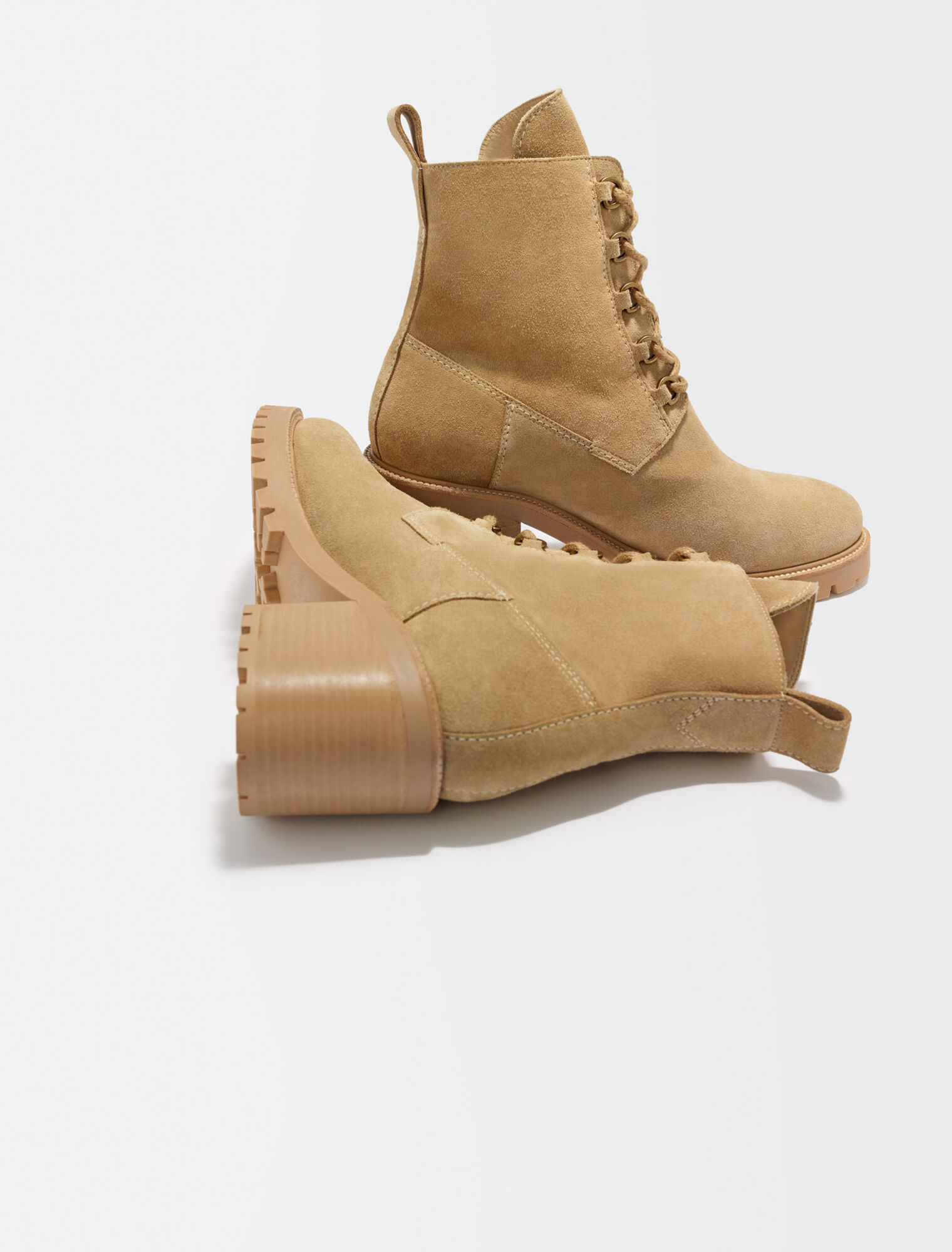 Botines de piel serraje