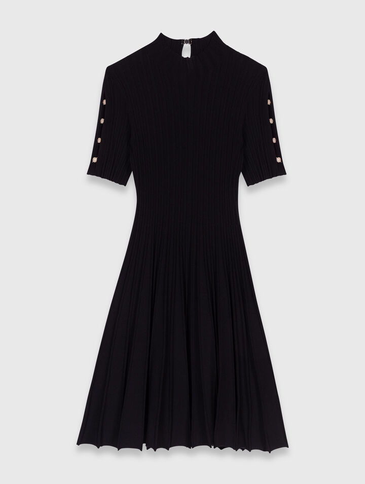 Vestido corto de punto