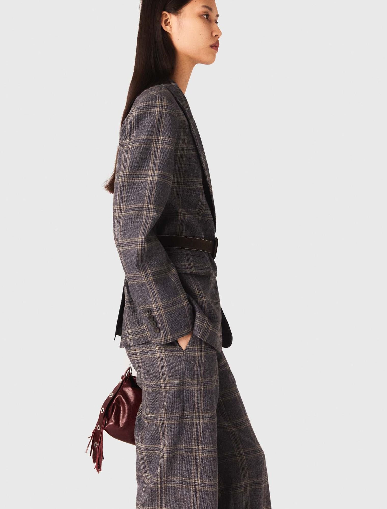 Chaqueta de traje a cuadros