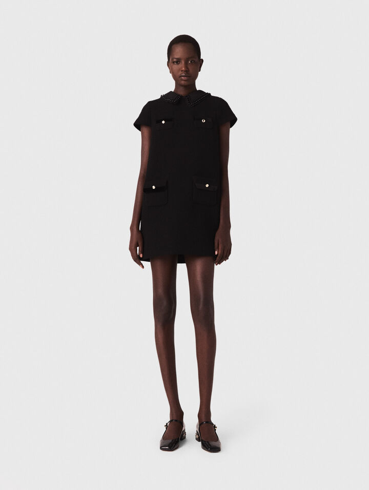 Vestido corto de tweed