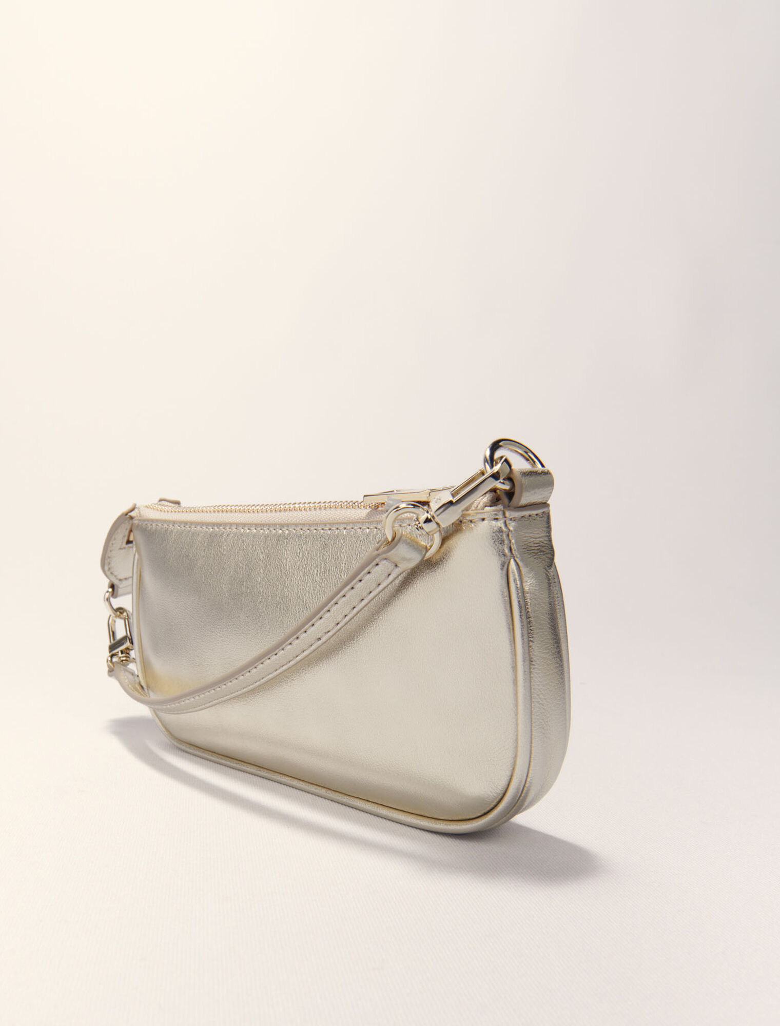 Bolso Sarah de piel metalizada