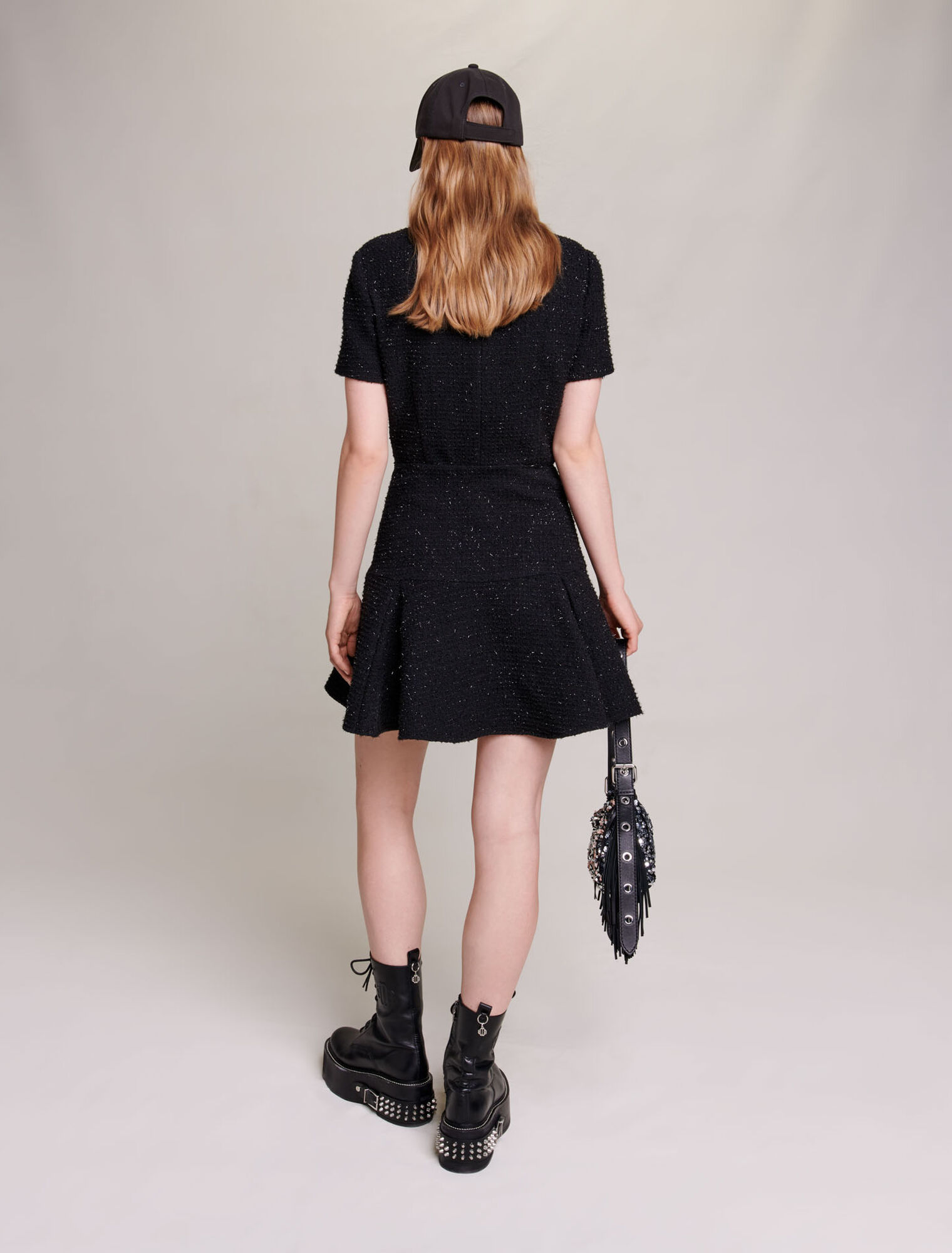 Vestido corto de tweed