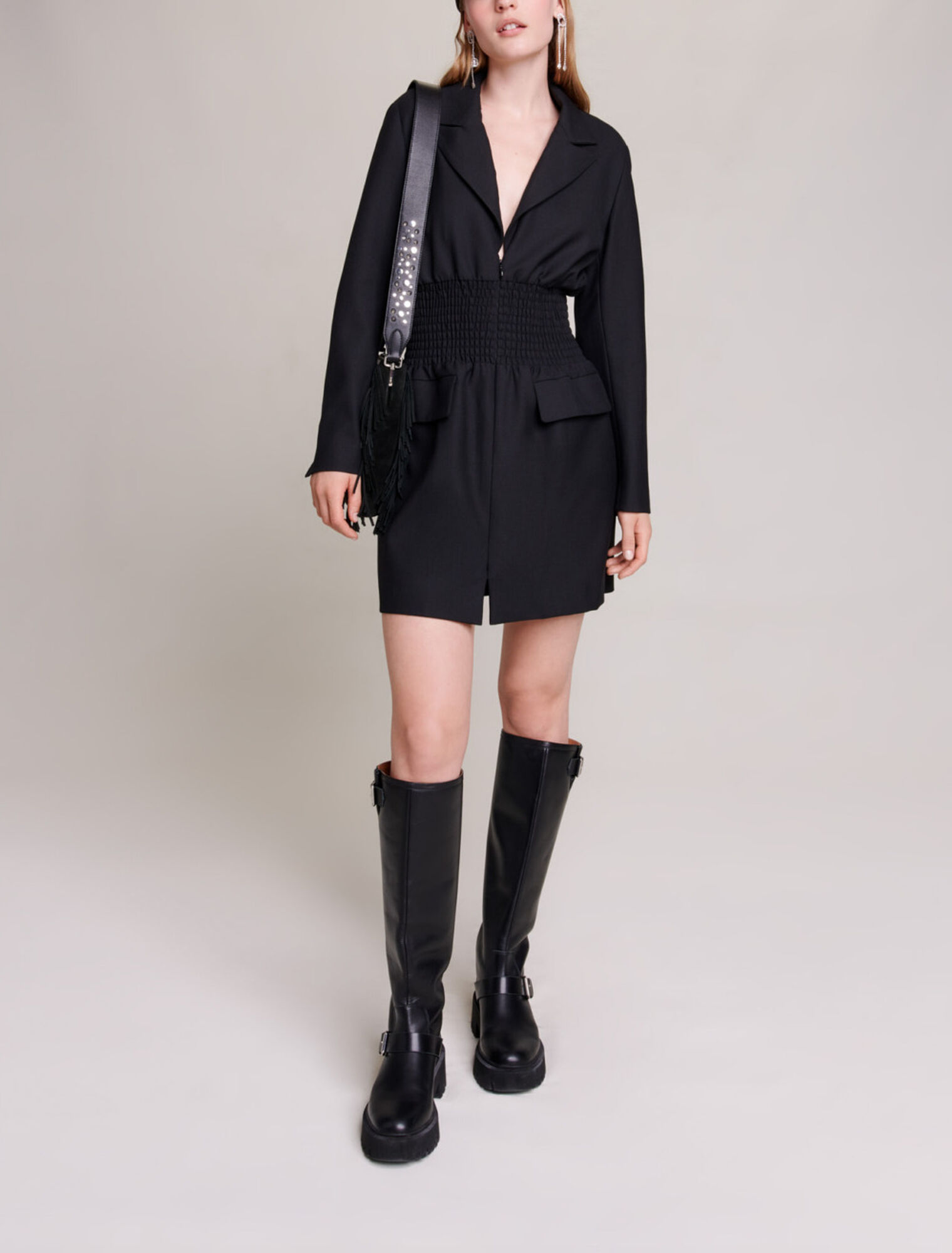 Vestido corto de esmoquin