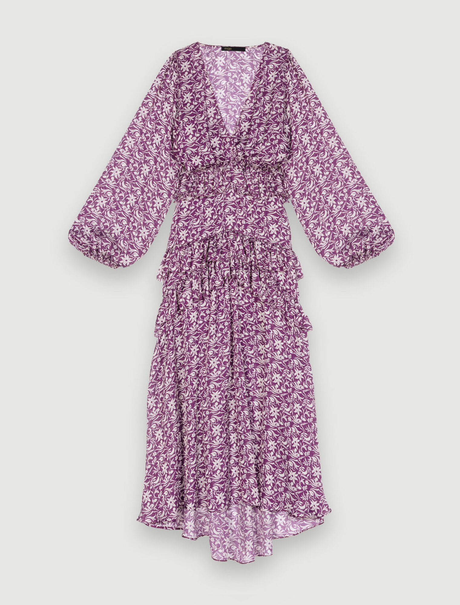 Maxi vestido estampado floral