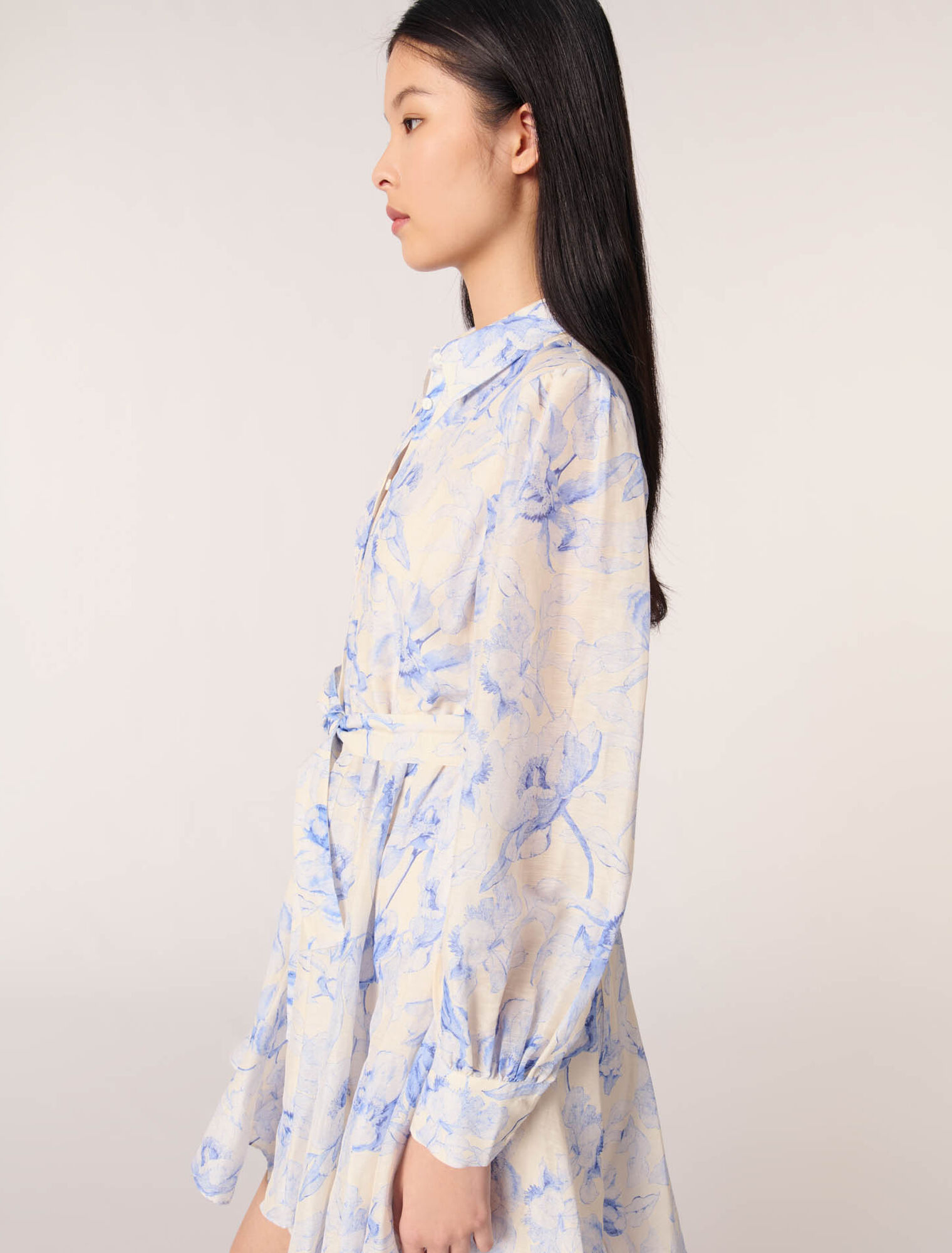 Vestido camisero estampado
